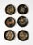 Wood Vintage Scandinavian Rosemaling Decorative Plates Set 6 For Sale - Image 7 of 11