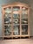 1980s 1980s Breakfront China/Curio Cabinet With Leaded Glass Doors and Mirrored Back For Sale - Image 5 of 6