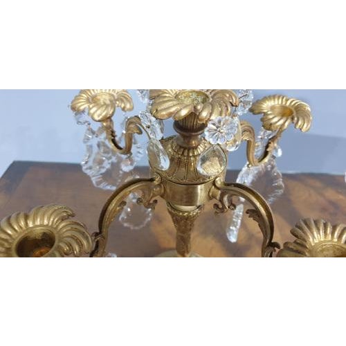 Metal Vintage Ormolu Candelabras, Set of 2 For Sale - Image 7 of 10