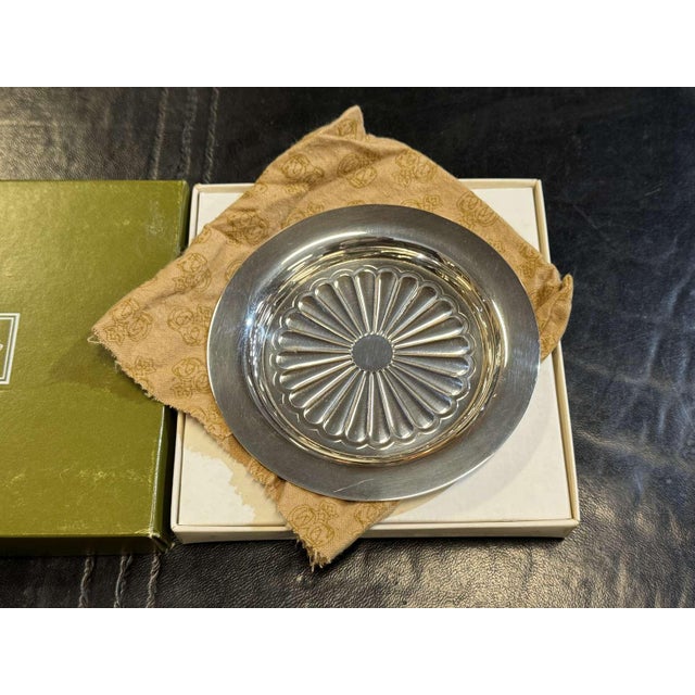 Silver-Plated Metal Bottle Coaster from Christofle For Sale - Image 3 of 5