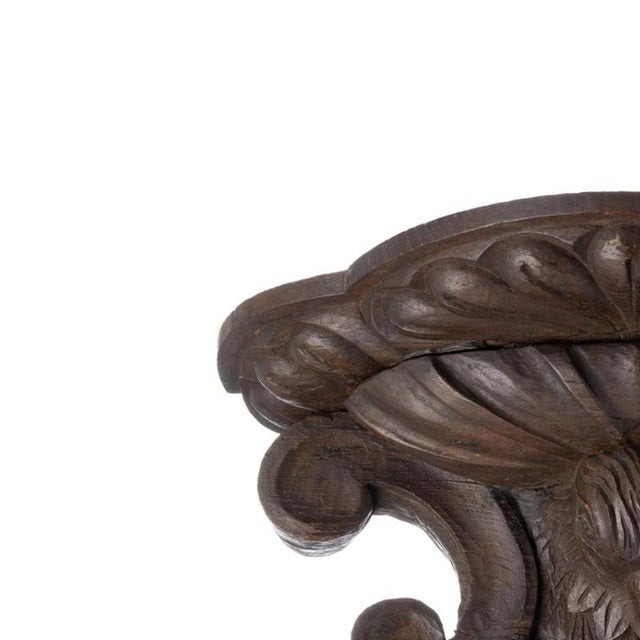 Sacred Art - Bird Corbel - 19th Century. Portuguese; 19th/20th century, carved chestnut wood. Traces of treated woodworms....