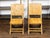 Mid-Century Modern Pair of Midcentury Bamboo Folding Chairs with Slatted Design and Light Patina For Sale - Image 3 of 10