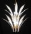 Metal Vistosi "Palms" Murano Glass Style Chandelier, 1970 For Sale - Image 7 of 12