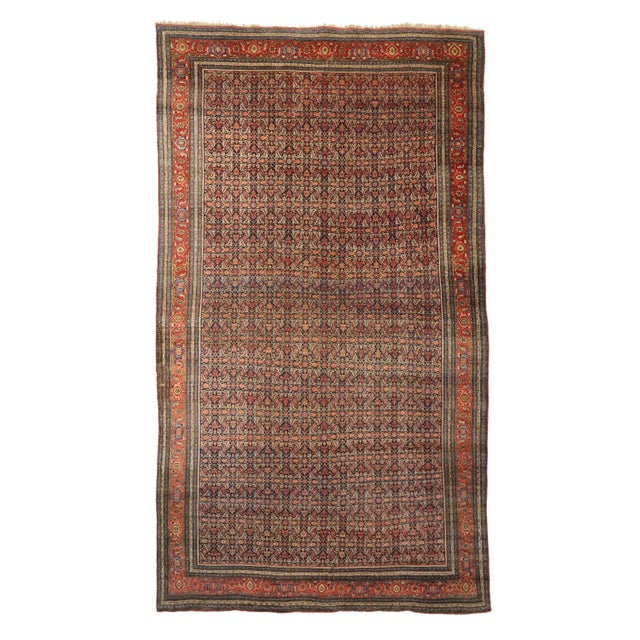 Textile Late 19th Century Persian Bijar Rug, 13'00 X 22'08 For Sale - Image 7 of 7