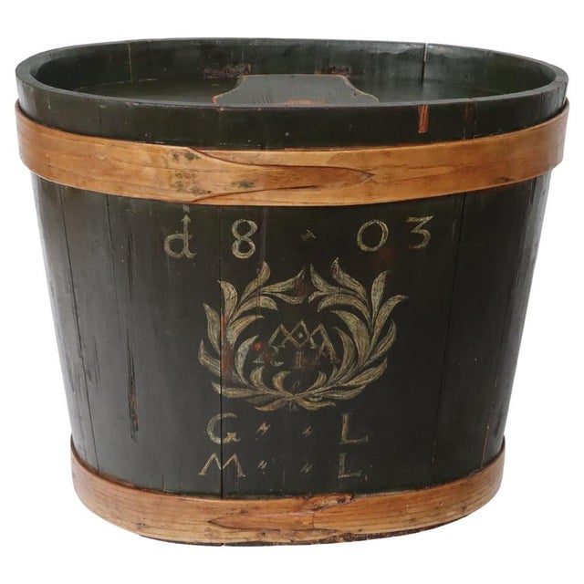Hand-Painted Wooden Satchel Box, Germany, 1803 For Sale - Image 18 of 18
