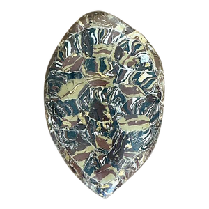 Vintage Italian Scagliola Artisan Made Pigmented Plaster Turtle Shell