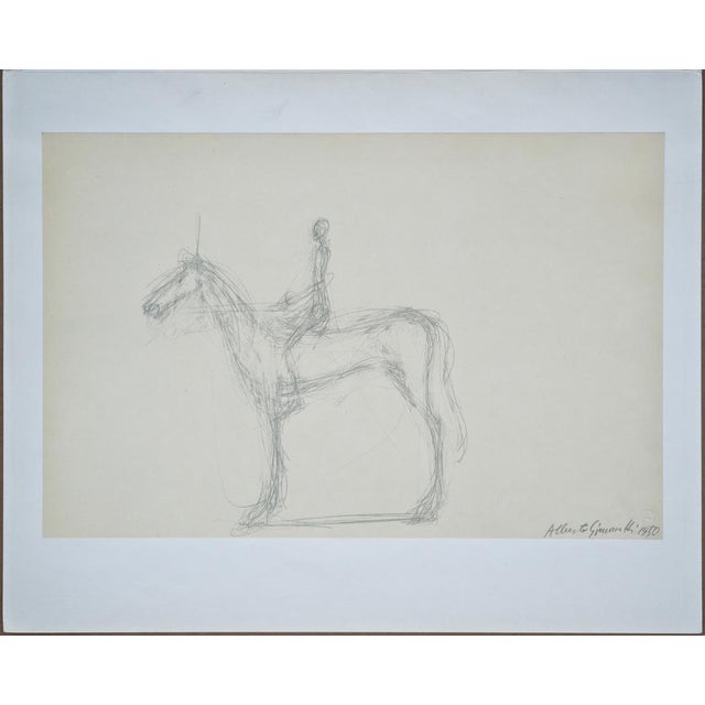 Artist: alberto giacometti (1901-1966), d'après title: "cavallo e cavaliere" (horse and knight) year of ideation: 1950...