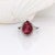 Pink Tourmaline Ring With Natural Diamond Halo: Solid 14k Gold, Pear Cut 11x8mm, Size 6.75 For Sale In Columbus - Image 6 of 10