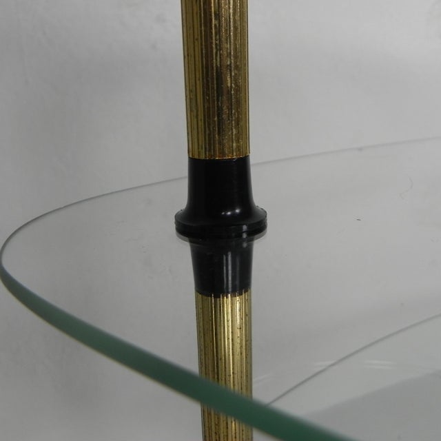 Kidney Shaped Etagere with Three Glass Plates, 1950s For Sale - Image 12 of 15