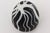 Black 1980's Murano Salviati Optical Glass Object Sculpture, Black and White Striped, Italy For Sale - Image 8 of 9