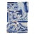 Antique Set of 6 Baroque Portuguese Tiles, 18th Century Blue & White Scrollwork and Ornamental Motifs For Sale