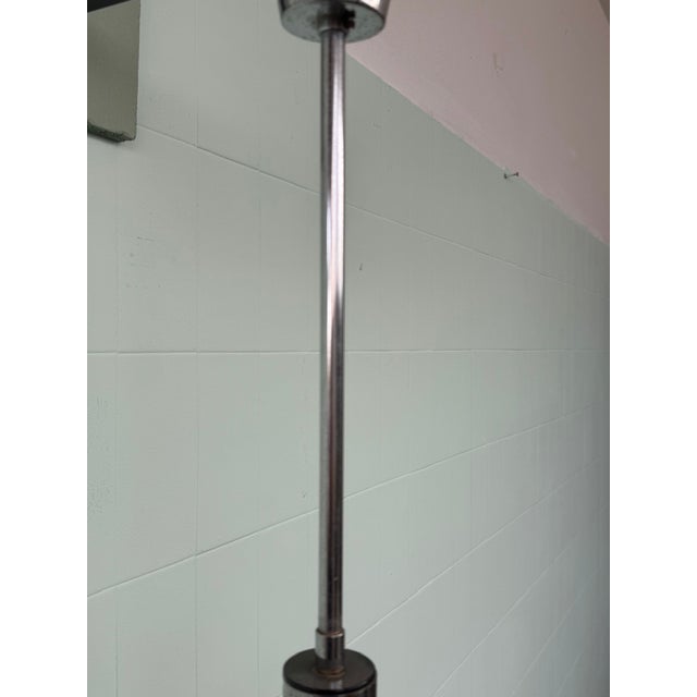 Italian Pendant Light in Glass and Steel from Targetti, 1970s For Sale - Image 13 of 18