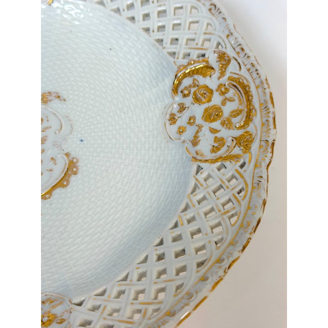 Meissen Marcolini-Period Reticulated Porcelain Plate, Circa (1774–1814) For Sale - Image 16 of 18