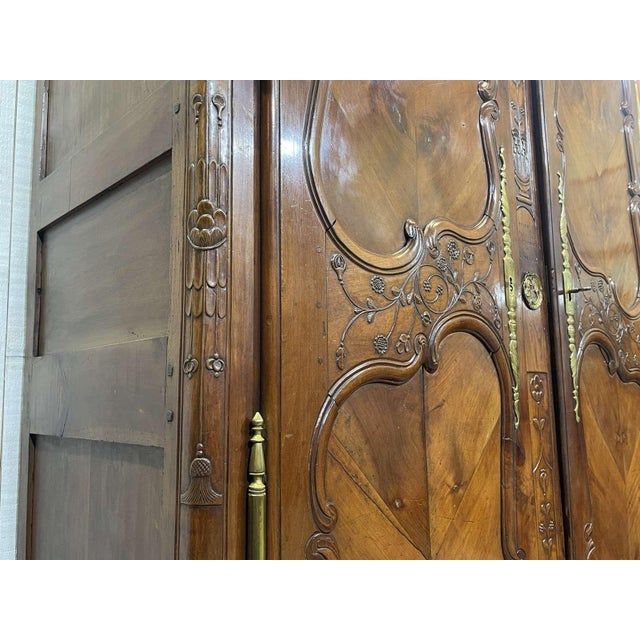 19th Century Rennes Wardrobe in Cherry Wood from Louis Boutin For Sale - Image 11 of 18