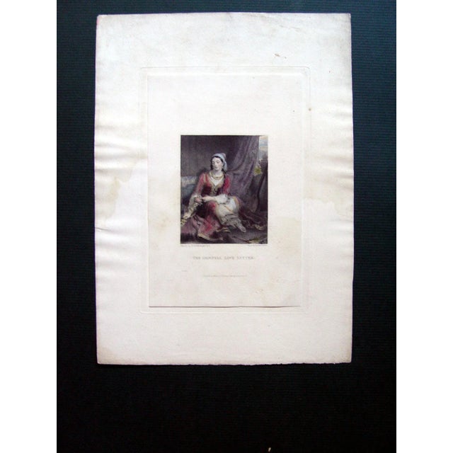 "The Oriental Love Letter" engraved by Edward Finden after H. W. Pickersgill, 1825. Published by William Pickering....