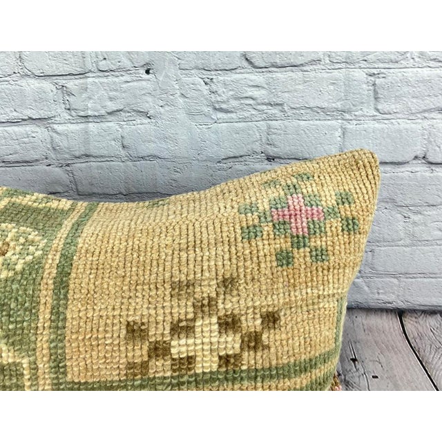 Turkish 16 x 24 Rug Pillow Route Haven Turkish Pillow Cushion Cover For Sale - Image 3 of 4