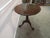 Item: Legacy solid mahogany pie crust lamp table Age: 1980's. Details: Carved center pedistal. Measurements: 28.75 round...