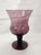 Elevate your home decor with the Vintage Morgantown Amethyst Crystal Glass Pedestal Flower Vase, a stunning piece that...