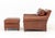 Modern Ralph Lauren Leather Club Armchair & Ottoman For Sale - Image 3 of 12