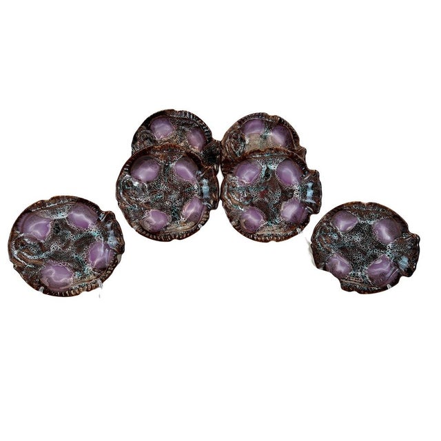 Discover this rare elegance -based barbott service set, shaped in the form of Vallauris earthenware fish. Composed of an...