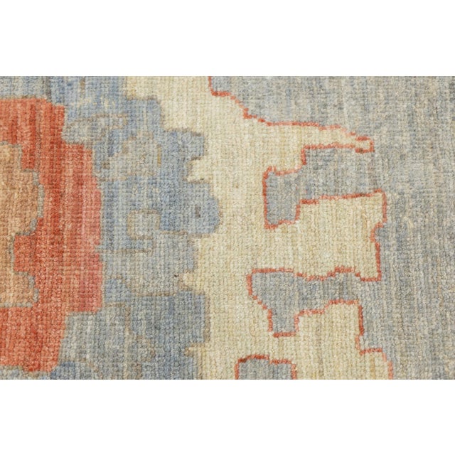 Contemporary Oushak Turkish-Inspired Floral Area Rug in Soft Earth Tones 12x16 For Sale - Image 9 of 11