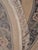 Vintage Round Chinese Floral Wool Rug With Sculpted Botanical Design & Fringe For Sale - Image 4 of 7