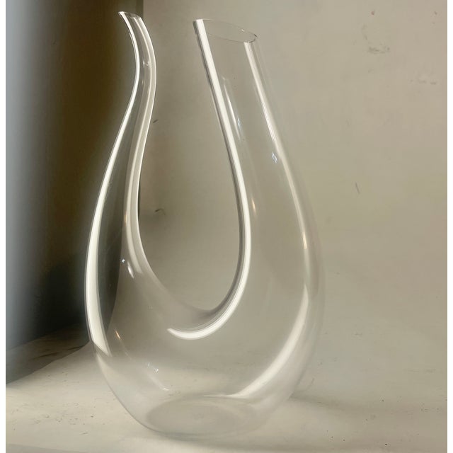 The Swan / Lyre Decanter Object: Hand-Blown Crystal Wine Decanter For Sale - Image 9 of 10