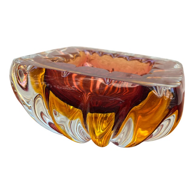 Murano Glass Ashtray, 1960s For Sale