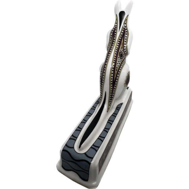 English Vintage 1990s English Wedgwood Noah’s Ark Kangaroo Porcelain Figurine For Sale - Image 3 of 8