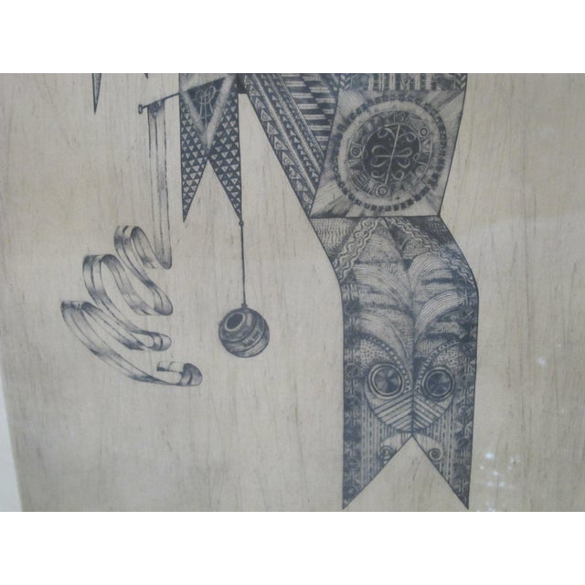 Late 20th Century Ramon Alejandro Signed Limited Edition Cuban Surrealist Abstract Art Print Etching For Sale - Image 5 of 6