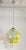 Bespoke Italian Organic Lemon Yellow White Step Tulip Murano Glass Pendant Light For Sale - Image 10 of 13