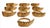 Rare 19th Century Ornate French Gilt Bronze Acanthus Leaf Curtain Rings Set For Sale In Atlanta - Image 6 of 6