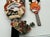 Japanese Vintage Japanese Hagoita Paddle Set 24” & 14.5” Kabuki Geisha Textile Hanetsuki For Sale - Image 3 of 6