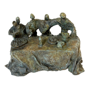 Daredjan Zourabichvili “Feast” Signed & Numbered Bronze Sculpture, Edition 2/8