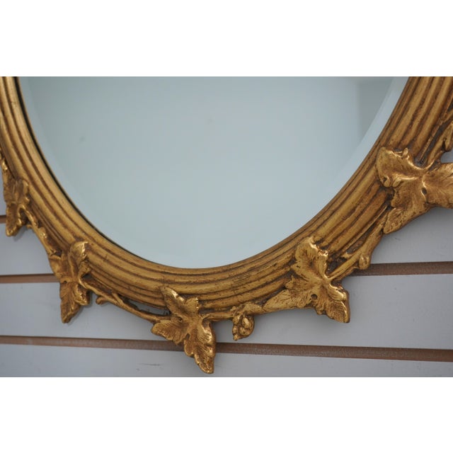 1990s Pair Friedman Brothers Gold Frame Grapevine Mirrors For Sale - Image 5 of 10