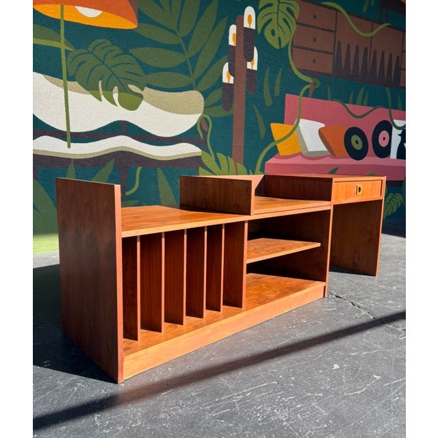 Brown Danish Modern Modular Entertainment Console For Sale - Image 8 of 13