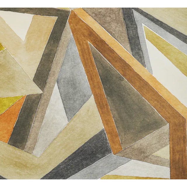 Modern Roulade Pillow Cover in Yellow, 20x20 Pillow For Sale - Image 3 of 3