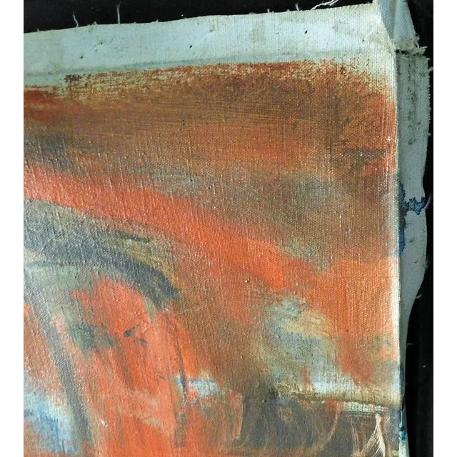 Gib Singleton Original Painting on Canvas "The Post" 1974 Hand Signed and Titled For Sale - Image 9 of 12