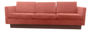 Medellin Modern Chenille Upholstered Walnut Sofa