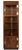 1970s 1970s Campaign Vintage Henredon Lighted Oak Corner Display Cabinet With Glass Door For Sale - Image 5 of 12