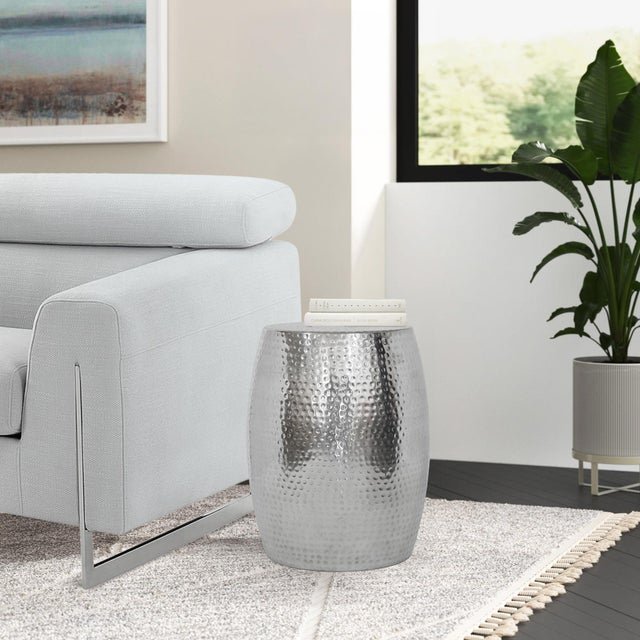 Pasargad Home Eclipse Hand-Forged Side Table For Sale In New York - Image 6 of 7