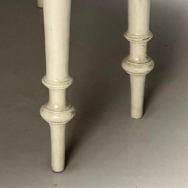 Gustavian, Large Swedish Dining Table, Gray Paint Distressed, Sweden, 1970s For Sale - Image 9 of 12