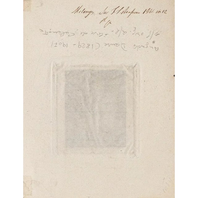 Portrait is an original etching artwork realized by Auguste Danse (1829-1929) in the late 19th Century, signed on the...