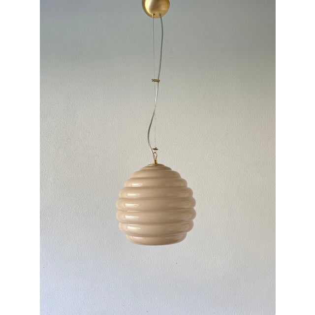 Dune 27 Murano Jacketed Glass Chandelier in Sand-Taupe Color, 2010s For Sale - Image 10 of 18