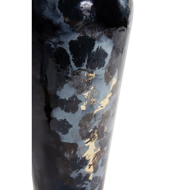 Contemporary Oceanique Iron Torpedo Vase- Tall For Sale - Image 3 of 10