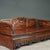Chinese Vintage Chinese Huali Rosewood Carved "12 Zodiac" Miniature Luohan Bed / Display Stand For Sale - Image 3 of 10