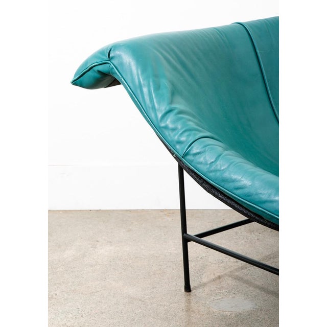 Metal 1980s Mid Century Modern Lounge Chair Leather Montis Butterfly Gerard Van Den Berg For Sale - Image 7 of 11