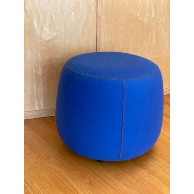 Textile Bernhardt Designs Upholstered Pouf Stool For Sale - Image 7 of 10