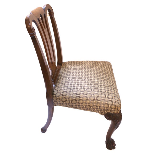 Late 19th Century Late 19th Century Pair of George II Style Irish Side Chairs For Sale - Image 5 of 8