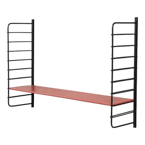 Vintage Brown Wall Shelf For Sale